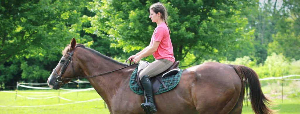 Girl Riding Quarterhorse