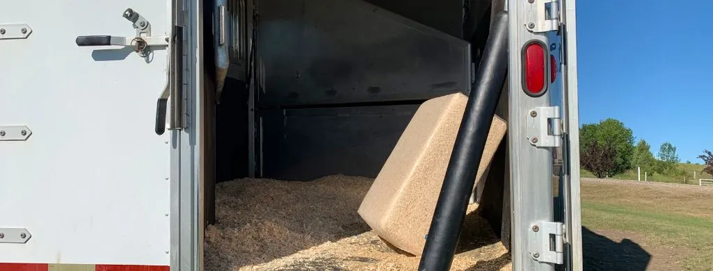 Clean Inside Of Horse Trailer